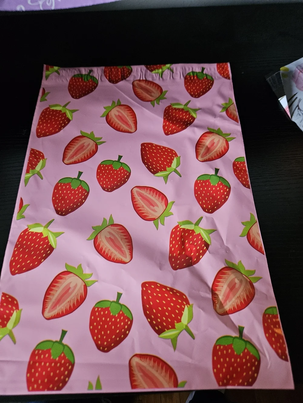10 Strawberry Polymailer Packages